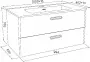 Фото Тумба с раковиной IDDIS Brick 100 (BRI10W1i95+0101000I28)