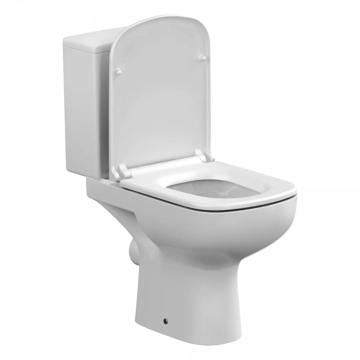 Фото Унитаз-компакт Cersanit Colour CLEAN ON 011 3/5 с кр. дюроп., lifting, easy-off, белый, Сорт1 фарфор прямоугольная (S-KO-COL011-3/5-COn-DL-w)