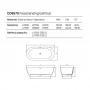 Фото DEA DESIGN Edge Ванна отдельностоящая 150x75xh57 см, материал: Solid Surface искуственный камень, цвет: White №18