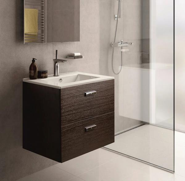 Фото Раковина Sanita Luxe Quadro 75, белая (QDR75SLWB01)