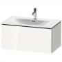 Фото Duravit L-Cube Тумба подвесная под раковину # 234483, 1 выдвижное отделение, 400x820x481мм, цвет White High Gloss
