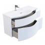 Фото Kerama Marazzi RV.100Lh\WHT.M Тумба Riva/Рива 100 см левая, белая матовая