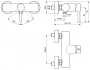 Фото Смеситель для душа Ideal Standard CERALINE BC200XG настенный