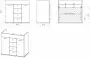 Фото Тумба под раковину Misty Roma 90 Л-Ром01090-4804Я