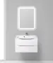 Фото Тумба с раковиной BelBagno Marino 75 bianco lucido (MARINO-750-2C-SO-BL-P+BB750/450-LV-MR-PR)