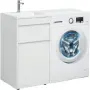 Фото Тумба с раковиной Aquanet Токио 48 1 ящик, c бельевой корзиной (00239289+00235497)