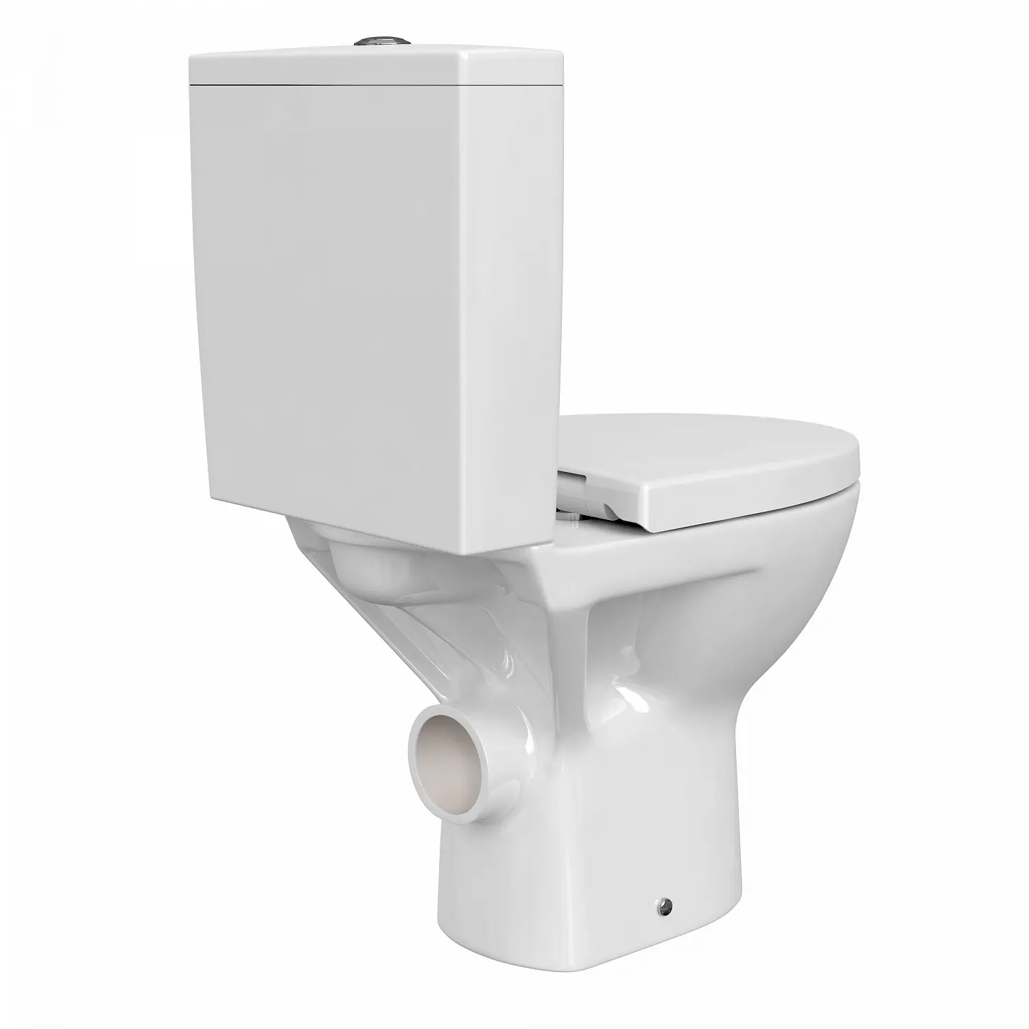 Фото Унитаз-компакт Cersanit Parva NEW CLEAN ON 011 3/6,с кр.дюр.Lift,easy-off, белый, Сорт1 фарфор овальная (S-KO-PA011-3/6-COn-DL-w)