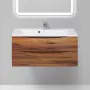 Фото Тумба с раковиной BelBagno Marino 100 rovere ciliegio (MARINO-1000-2C-SO-RC-P+BB1000/445-LV-MR-PR)