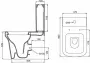Фото Унитаз с бачком BelBagno Marco BB118CP+BB118T