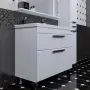 Фото Тумба под раковину СанТа Калипсо NEW 100 напольная 2 ящика (217011лN)