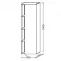Фото Шкаф-пенал Jacob Delafon Terrace 50x150 R EB1179D-M61 черный матовый