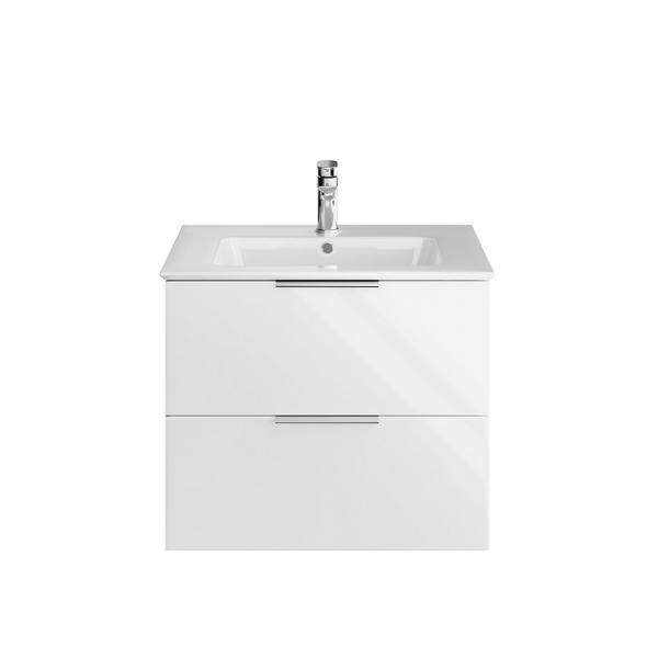 Фото Kerama Marazzi PI.F.65\WHT Тумба Piano Forte/Пиано Форте подвесная 65 см, 2 ящика, белый глянцевый