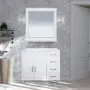 Фото Тумба под раковину Misty Купер-90 П-Куп01090-0124ЯЛ с четырьмя ящиками, левая