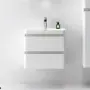 Фото Тумба с раковиной BelBagno Energia-N 60 bianco lucido подвесная (ENERGIA-N-600-2C-SO-BL+EA-600-LVB)