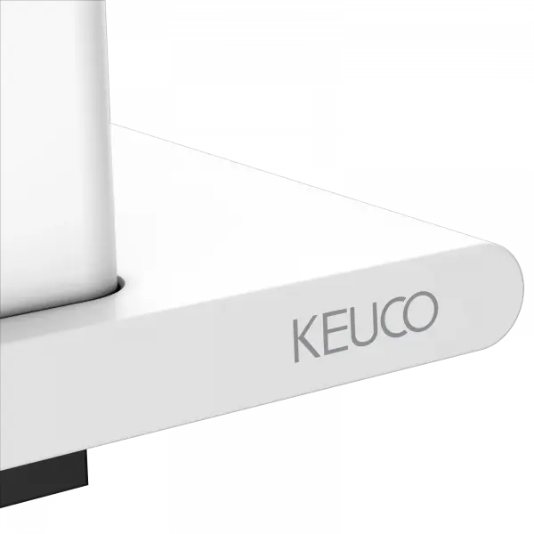 Фото KEUCO AVENO Полочка для душа, со встроенным стеклоочистителем, белый матовый