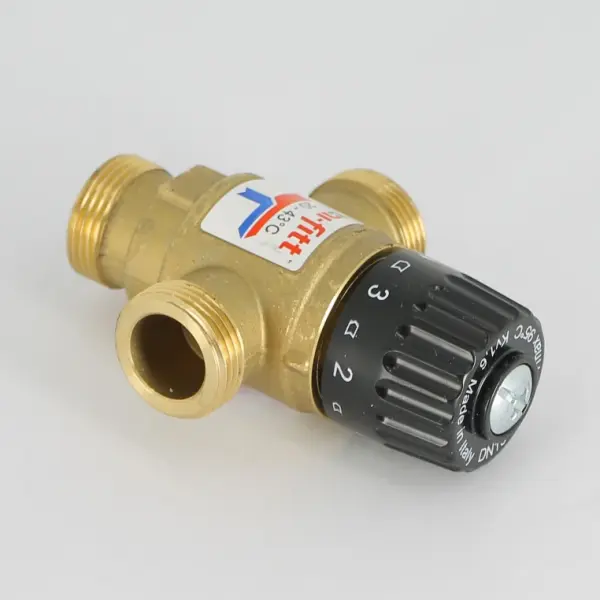 Фото Клапан Н термосмесительный UNI-FITT 3/4" 20-43°С, Kvs 1,6 смешение боковое (351G0130)