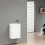Фото Тумба с раковиной BelBagno Pietra Mini 40 L bianco lucido (PIETRA MINI-400-1A-SO-BL-L+BB-400-PM-LVB)