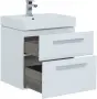 Фото Тумба с раковиной Aquanet Nova 60 2 ящика, белый глянец (00242279+00242905+00243724)