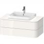 Фото Duravit Happy D.2 Plus Тумба подвесная  408x1000x550мм 2  ящика, цвет: белый глянцевый