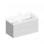 Фото Kerama Marazzi CUB.100.2\WHT.M Тумба Cubo/Кубо подвесная с ящиками 100, белая матовая