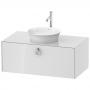 Фото Duravit White Tulip  Тумбочка подвесная, 408x1000x550 мм, 1 ящик с ручкой, цвет: белый высокоглянцевый