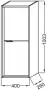 Фото Шкаф-пенал Jacob Delafon Vivienne EB1587-E52-F30 дуб табак/белый сатин, без ручек