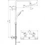 Фото Душевая стойка Ideal Standard Ceratherm T25 A7208AA