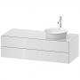 Фото Duravit White Tulip Тумбочка подвесная,  408x1300x550 мм, 2 ящика, цвет: белый высокоглянцевый