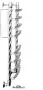 Фото Полотенцесушитель Двин R BRAID electro 80/50 1"-3/4"-1/2" Электрический  ТЭН справа К эл, Белый (4627170784316)