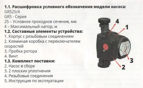 Фото Насос Pumpman GRS-SS 25/6 с гайками (GRS-SS25/6)