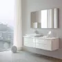 Фото Duravit XViu Тумба подвесная 800x400x550мм под раковину, 2 ящика, цвет: champagne matt/white  high gloss lacquer