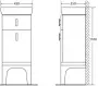 Фото Шкаф напольный BelBagno Prado 45 см PRADO-1100-AC-PC-BL