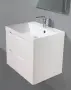 Фото Тумба с раковиной BelBagno Marino 60 bianco lucido, напольная (MARINO-600-2C-PIA-BL-P+BB600/450-LV-MR-AST)