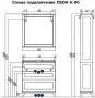 Фото Тумба с раковиной Акватон Леон 80 1A1863K0LBPS0 дуб белый