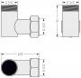Фото Уголок переходной G 3/4" НР х G 3/4" НГ (Без покрытия)