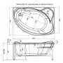 Фото Акриловая ванна Aquanet Jamaica 160x100 L 00203986+00242133 с каркасом