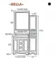 Фото Тумба под раковину Misty Bella 75 Л-Бел01075-02163Я