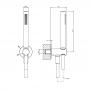 Фото Gessi Shower Sets Душевой комплект, состоящий из вывода воды, держателя, шланга 1,50 м и лейки, цвет: хром