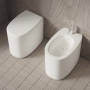 Фото Alice Унитаз IDILLA 53х35хВ42, напольный, безободковый, смыв aliflush+, горизонтальный выпуск, без сиденья и крышки, белый матовый