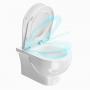 Фото Kerama Marazzi BG.Pro.seat.01\WHT Сиденье Buongiorno Pro/Бонджорно Про для унитаза, белое глянцевое