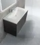 Фото Тумба с раковиной Cezares Premier HPL 100 BLUM EST manganese (PREMIER-HPL-100-2C-SO-MGN-BLUM-EST+CEZ1000/500-LV-MR)