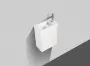 Фото Тумба с раковиной BelBagno Pietra Mini 40 L bianco lucido (PIETRA MINI-400-1A-SO-BL-L+BB-400-PM-LVB)