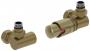 Фото Терморегулятор автоматический 3D правый G 1/2" НР х G 3/4" НГ / набор (Золотой шёлк)