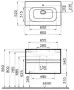 Фото Тумба с раковиной VitrA Metropole 80 58181 сливовое дерево