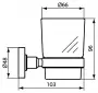 Фото Стакан для щёток с держателем Ideal Standard IOM A9120XG