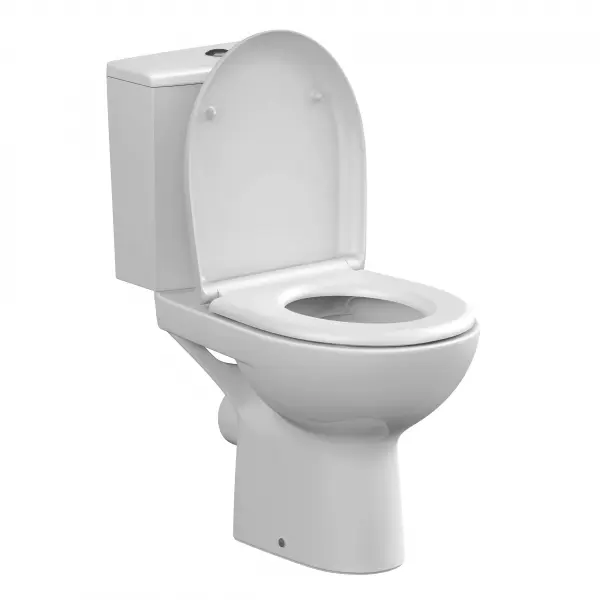 Фото Унитаз-компакт Cersanit Nature NEW CLEAN ON 011 3/5, с кр.дюропл., lifting, easy-off, белый, Сорт1 фарфор овальная (S-KO-NTR011-3/5-COn-DL-w)
