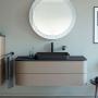 Фото Duravit Happy D.2 Plus Тумба подвесная 408x1300x550мм 2 ящика, цвет: stone grey satin matt