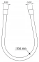 Фото Шланг для душа Ideal Standart  IDEALFLEX 1700 мм BE175XG, матовый черный