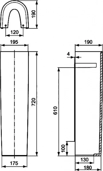 Фото Пьедестал Ideal Standard Connect E797301