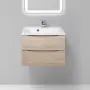 Фото Тумба с раковиной BelBagno Marino 65 rovere grigio (MARINO-650-2C-SO-RG-P+BB650/450-LV-MR-PR)